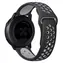 Tactical Doppel-Silikonarmband für Amazfit Pace schwarz-grau