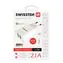 Swissten SMART IC Netzwerkadapter 2x USB 2.1A POWER + Datenkabel USB - microUSB 1,2m weiß