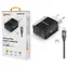 Aligator Smart Netzwerkladegerät 3,4A Kabel für Apple iPhone & iPad 2A schwarz/ 2xUSB / SMART IC