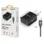 Aligator Smart Netzwerk-Ladegerät 3,4 A USB-C-Kabel schwarz/ 2xUSB / SMART IC