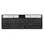 Powerton SolarSlim CZ schwarz / kabellose Tastatur / 2,4 GHz / Bluetooth / CZ -Layout