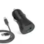 SBS Autoladegerät-Set mit MicroUSB-Kabel 1 m schwarz / 2100 mA