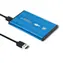 Qoltec Externe Box für 2,5" blau / SATA3 HDD / USB 3.0 