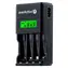 EverActive NC-450 Black Edition / Batterieladegerät / bis zu 4 AAA- oder AA-Batterien / LCD / Ni-MH