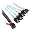 Silverstone SST-CPS05 Kabel SAS Mini 36-Pin > 4X SATA 50cm schwarz / SFF-8643 / SGPIO
