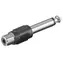 MicroConnect Adapter Mono-Klinke 6,35 mm (M) - Cinch (F)