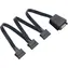 Silverstone CP06-L Y-Kabel für SATA-Stromversorgung 1 bis 3 schwarz