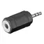 MicroConnect Audio Adapter Stereo Klinke 2,5mm (M) - 3,5mm Klinke (F) schwarz