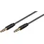 MicroConnect Slim Audiokabel 3-polig Klinke 3,5 mm - Klinke 3,5 mm 0,5 m schwarz