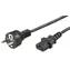 MicroConnect Netzkabel Schuko - C13 0,5m schwarz