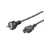 MicroConnect Netzkabel Schuko - C5 1m schwarz