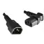 MicroConnect Netzkabel C14 90° Winkel - C13 1,8m schwarz