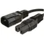 MicroConnect Verlängerungskabel C14 - C15 1m schwarz
