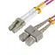 MicroConnect Cable LC/SC Multimode Duplex OM4 5m violett