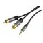PremiumCord HQ abgeschirmtes Kabel Stereo-Klinke 3,5 mm-2xCINCH Stecker-Stecker 3M