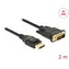 DeLock Kabel DisplayPort 1.2 (M) - DVI 24+1 (M) 2 m schwarz / passiv / 4K / 30 Hz