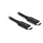 DeLock Thunderbolt 3 (20 Gb/s) USB-C Kabel (M) - (M) 1,0m schwarz / 5 A 
