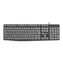 Natec Nautilus schwarz-grau / kabelgebundene Tastatur / US / USB / 1,8 m