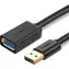 Ugreen Kabel USB-A 3.0 (M) - USB-A 3.0 (F) 0,5 m schwarz