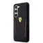 Ferrari PU Carbon Rückseite für Samsung Galaxy S23+ schwarz