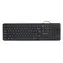 Powerton WPK102 US-Layout schwarz / Tastatur / Membran / USB / US-Layout
