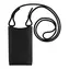 FIXED Verona Umhängetasche mit Tasche für Mobiltelefone bis 7" schwarz / schwarzes Kabel