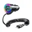 Joyroom JR-CL25 schwarz / Autoladegerät / 2x USB + Lightning-Kabel (M) 