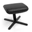 noblechairs Fußstütze 2 schwarz / Fußhocker / PU-Leder / verstellbar / maximale Neigung 45°