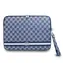 DKNY PU-Leder Karomuster und Streifen Blau / Laptoptasche 13-14"