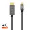 FIXED Videokabel mit USB-C/HDMI-Anschlüssen USB-C 3.1 Gen 2 18 Gbit/s HDMI 2.0 4K60HZ 2 m grau