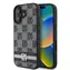 DKNY PU-Leder-Rückseite mit Karomuster und Streifen für Apple iPhone 16, Schwarz
