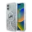Karl Lagerfeld Liquid Glitter Karl und Choupette Heads MagSafe Back Cover für Apple iPhone 16 klar