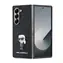 Karl Lagerfeld PU Saffiano Monogram Iconic Backcover für Samsung Galaxy Z Fold 6 Schwarz