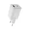 Allity ATC-01-20WAC Dual USB Schnellladegerät GaN 20W weiß / 1xUSB-A / 1xUSB-C / PD / QC