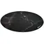 Arozzi Zona Floorpad Black Marble / Bodenschutzmatte / rund 121 cm Durchmesser / schwarzes Marmor-Design