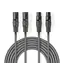 Nedis Symmetrisches Audiokabel 2x XLR 3-polig (M) - 2x XLR 3-polig (F) 5,00 m Dunkelgrau 