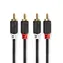 Nedis Stereo-Audiokabel 2x RCA (M) - 2x RCA (M) 0,50 m anthrazit 