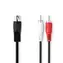 Nedis DIN-Audiokabel DIN 5-polig (M) - 2x Cinch (M) 1,00 m Schwarz