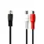 Nedis DIN-Audiokabel DIN 5-polig (M) - 2x Cinch (F) 0,20 m Schwarz 