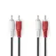 Nedis Stereo-Audiokabel 2x RCA (M) - 2x RCA (M) 1,00 m schwarz 