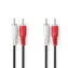 Nedis Stereo-Audiokabel 2x RCA (M) - 2x RCA (M) 1,50 m schwarz 