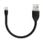 Satechi Flexibles USB-/Micro-USB-Kabel, 0,15 m, schwarz
