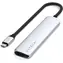 Satechi 6-in-1 USB-C Slim Multiport Silber / Adapter / USB-C / 2x USB-A / HDMI / microSD / SD / PD 100 W