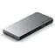 Satechi Thunderbolt 4 Dock grau / 3x USB-C / 2x USB-A / 2x HDMI / RJ45 / 3,5-mm-Klinkenanschluss / SD / DC