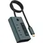 Icy Box IB-HUB1454-C31 grün / USB-Hub / 4X USB-C 3.2 Gen2 / Display