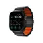 Nomad Stratos Band FKM Armband für Apple Watch 49mm/Ultra Schwarz/Orange