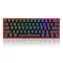 Redragon K616 Fizz PRO Black Red Switch schwarz / Gaming-Tastatur / mechanisch / Redragon -Schalter / RGB / BT / USB-C / U