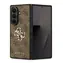 Guess PU 4G Metall Logo -Rückseite für Samsung Galaxy Z Fold 7 Braun