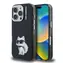 Karl Lagerfeld IML Aquarelle Choupette Rückseite für iPhone 16 Pro Max Schwarz