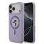 Karl Lagerfeld Flüssigsilikon Karl und Choupette MagSafe Rückseite für iPhone 17 Pro Max Lila